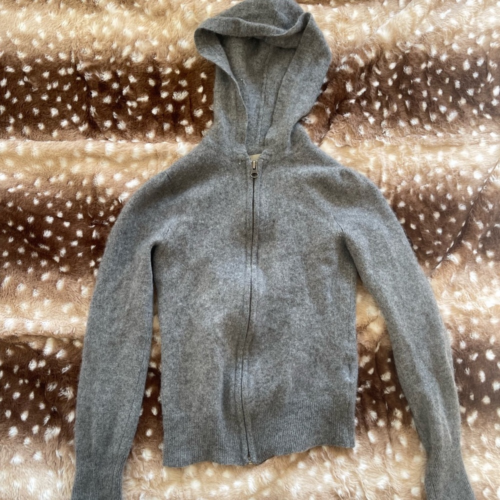 Old navy cashmere zip up sweater